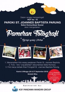 Pameran Foto KOMSOS 2015